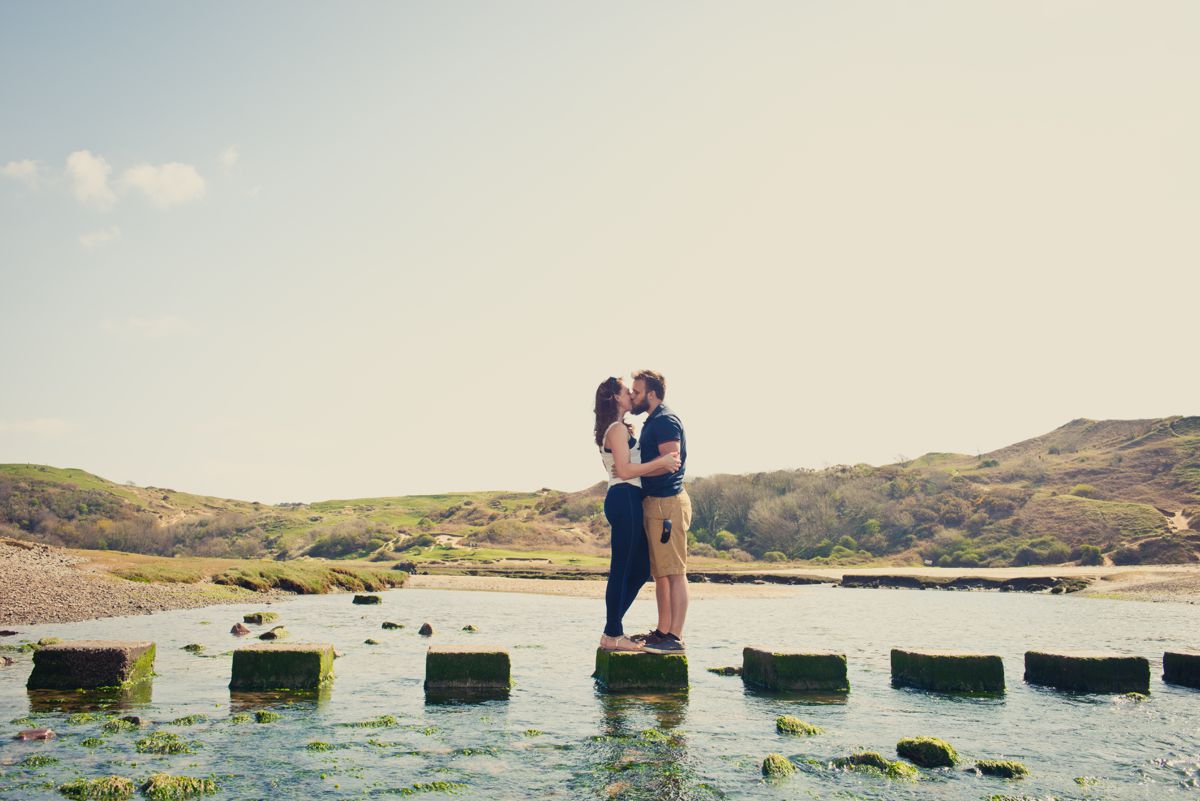 Three Cliffs Bay Engagement Shoot – Lisa & Ryan