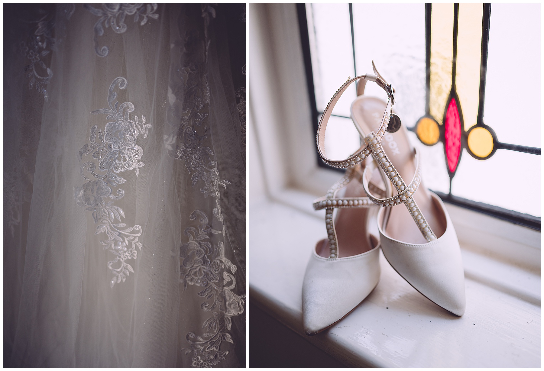 Wedding Shoes & Wedding Dress Detail