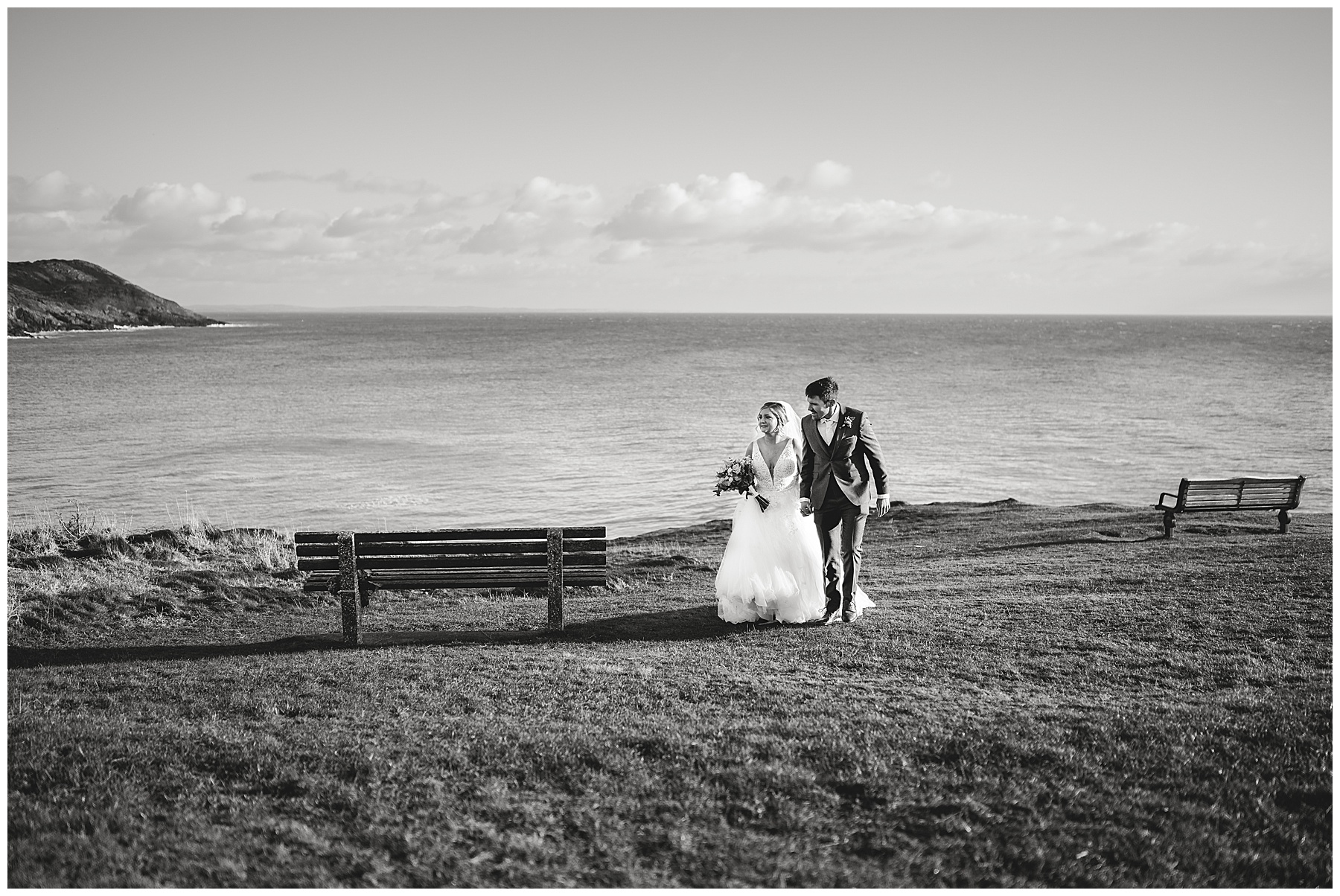 Bride & Groom at Caswell Bay
