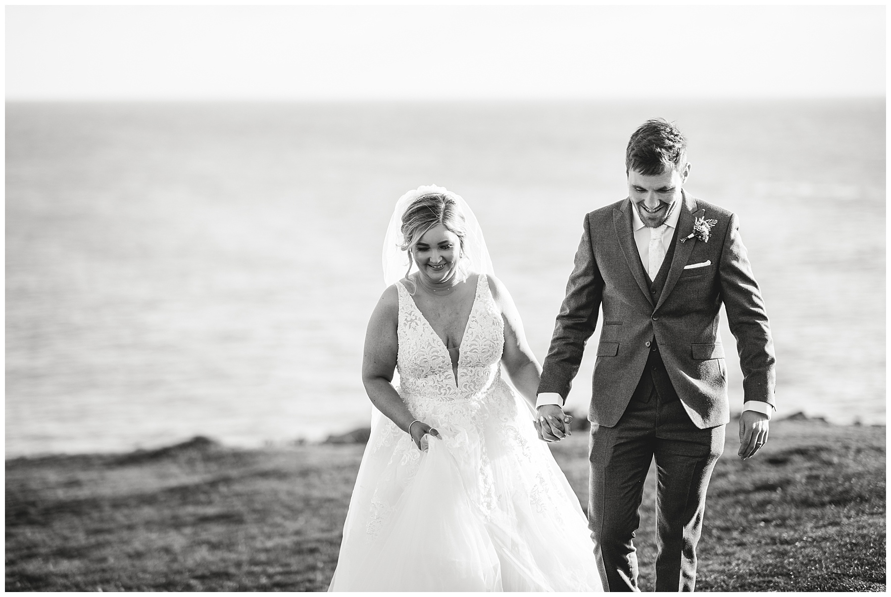 Bride & Groom at Caswell Bay