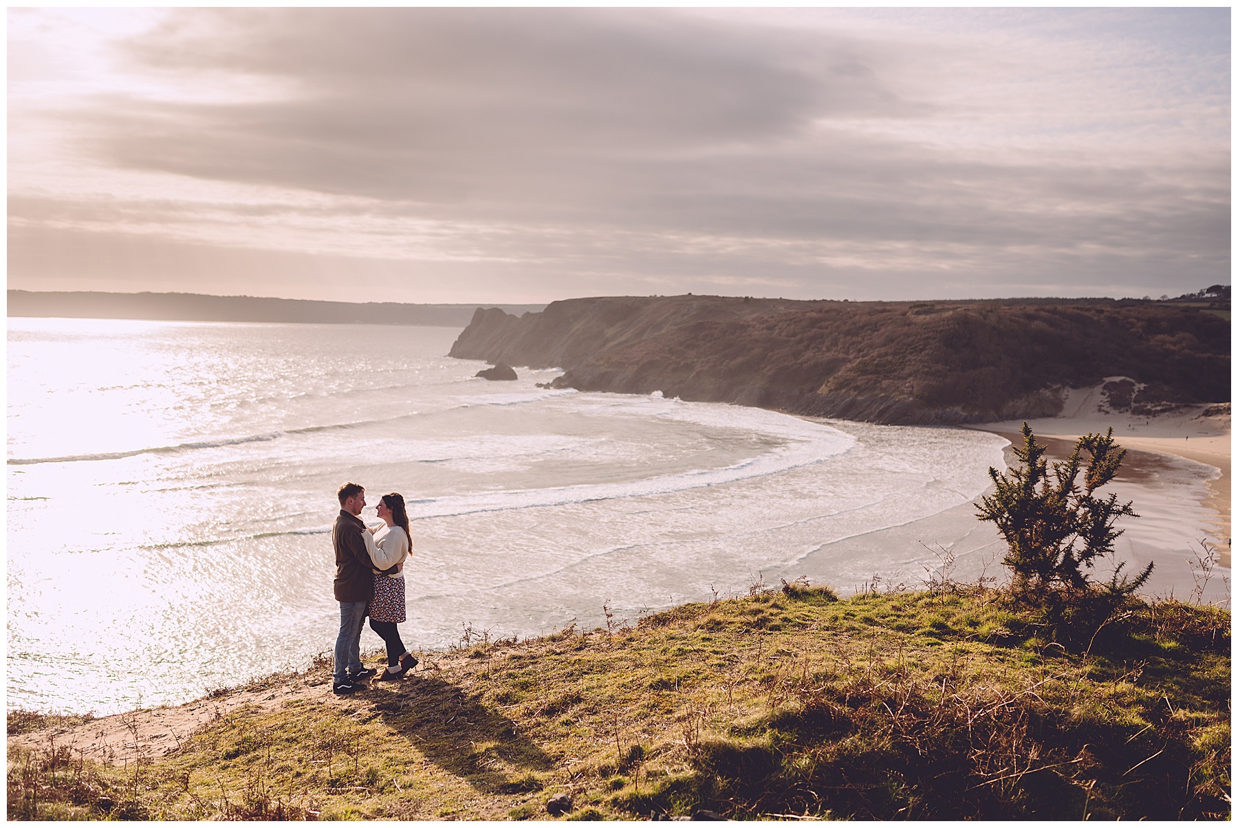Engagement Photos at Three Cliffs Bay