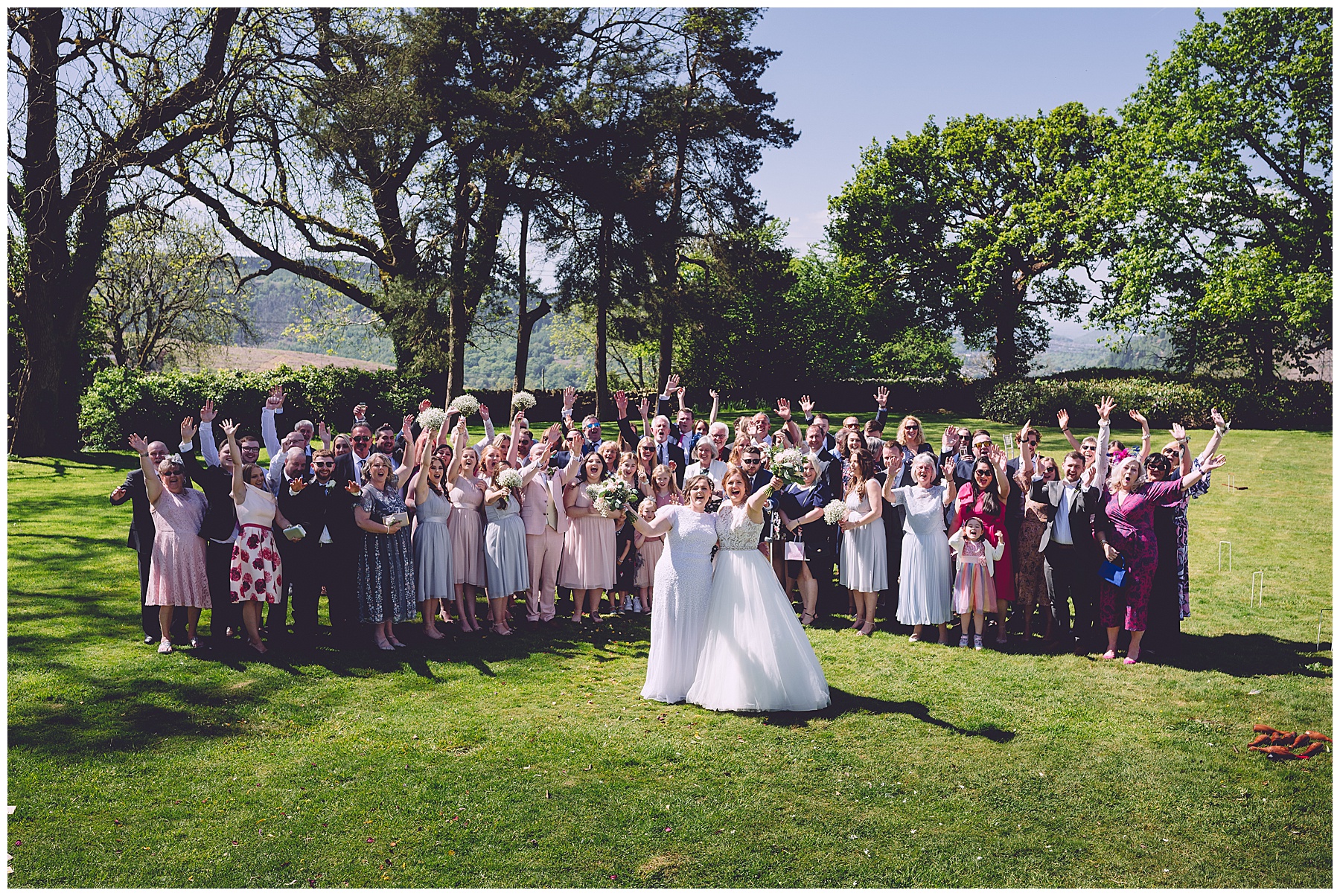 Wedding Guests at Llechwen Hall