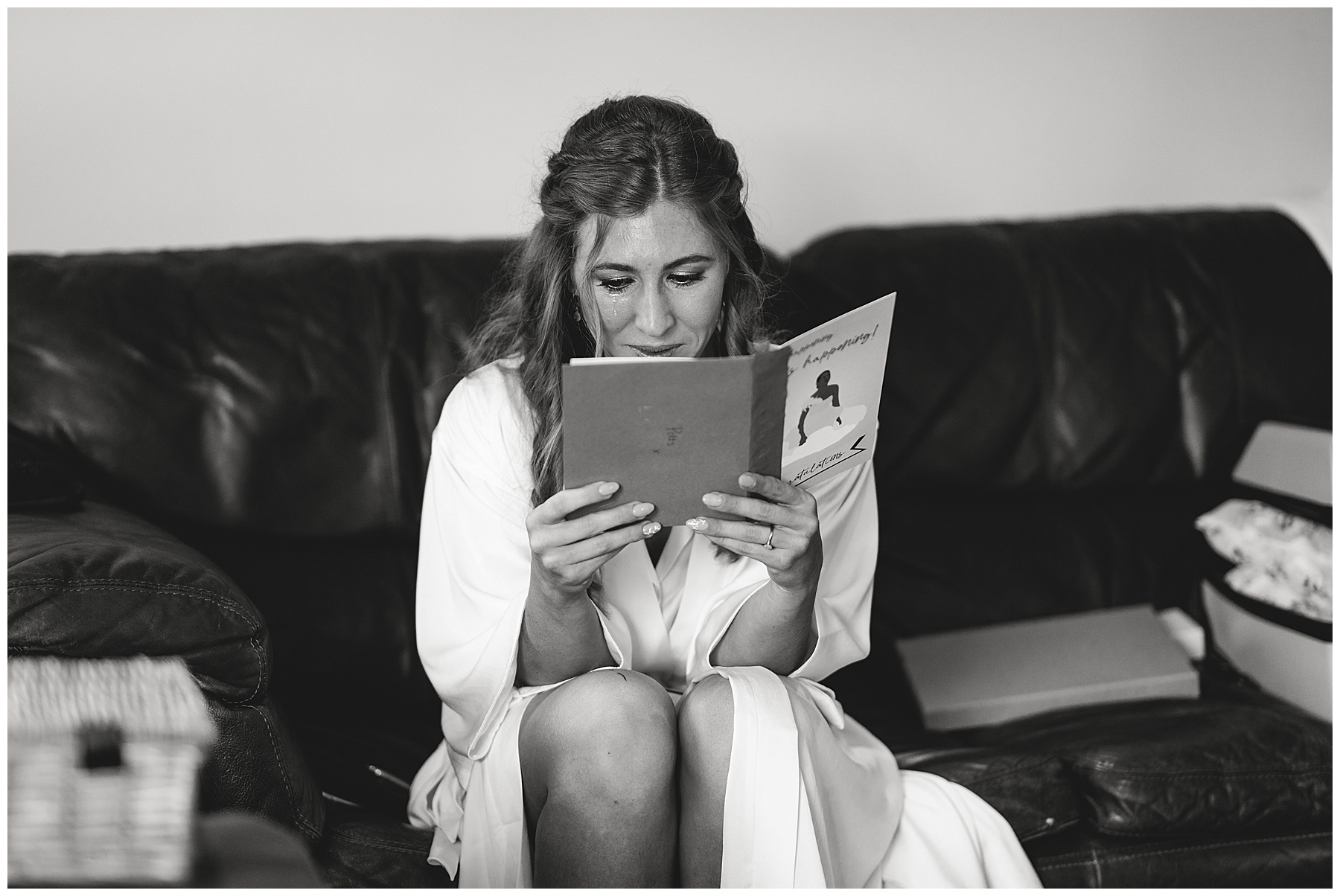 Bride Reading Letter