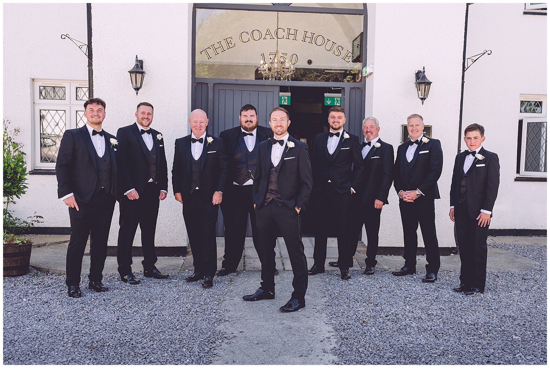 Groomsmen at Llechwen Hall Wedding