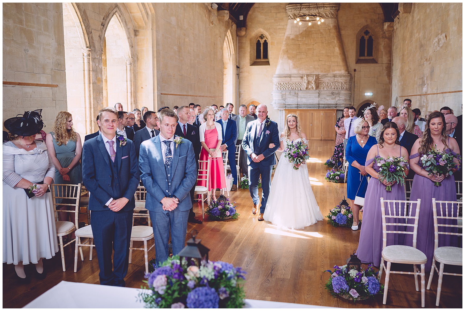 Wedding Ceremony at St Donat's Castle