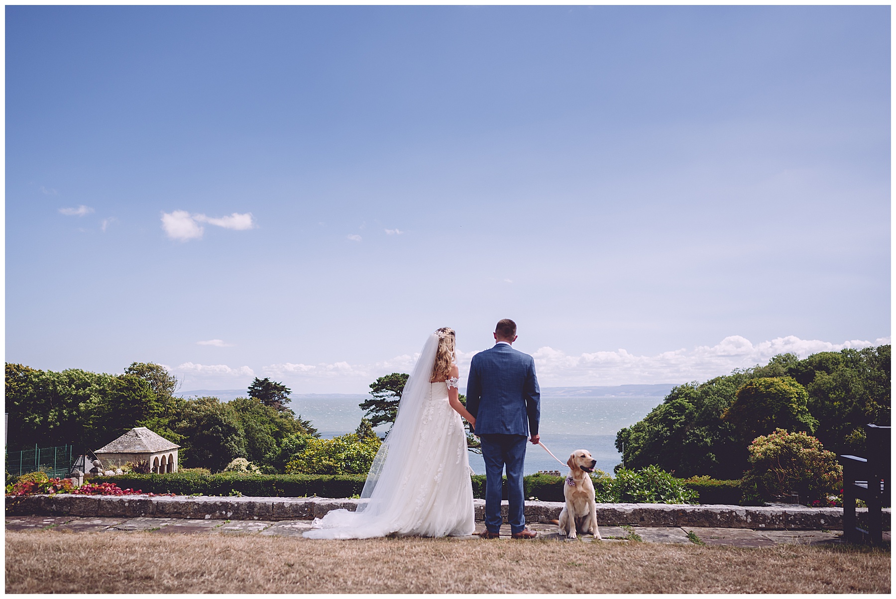 Bride & Groom with Dog