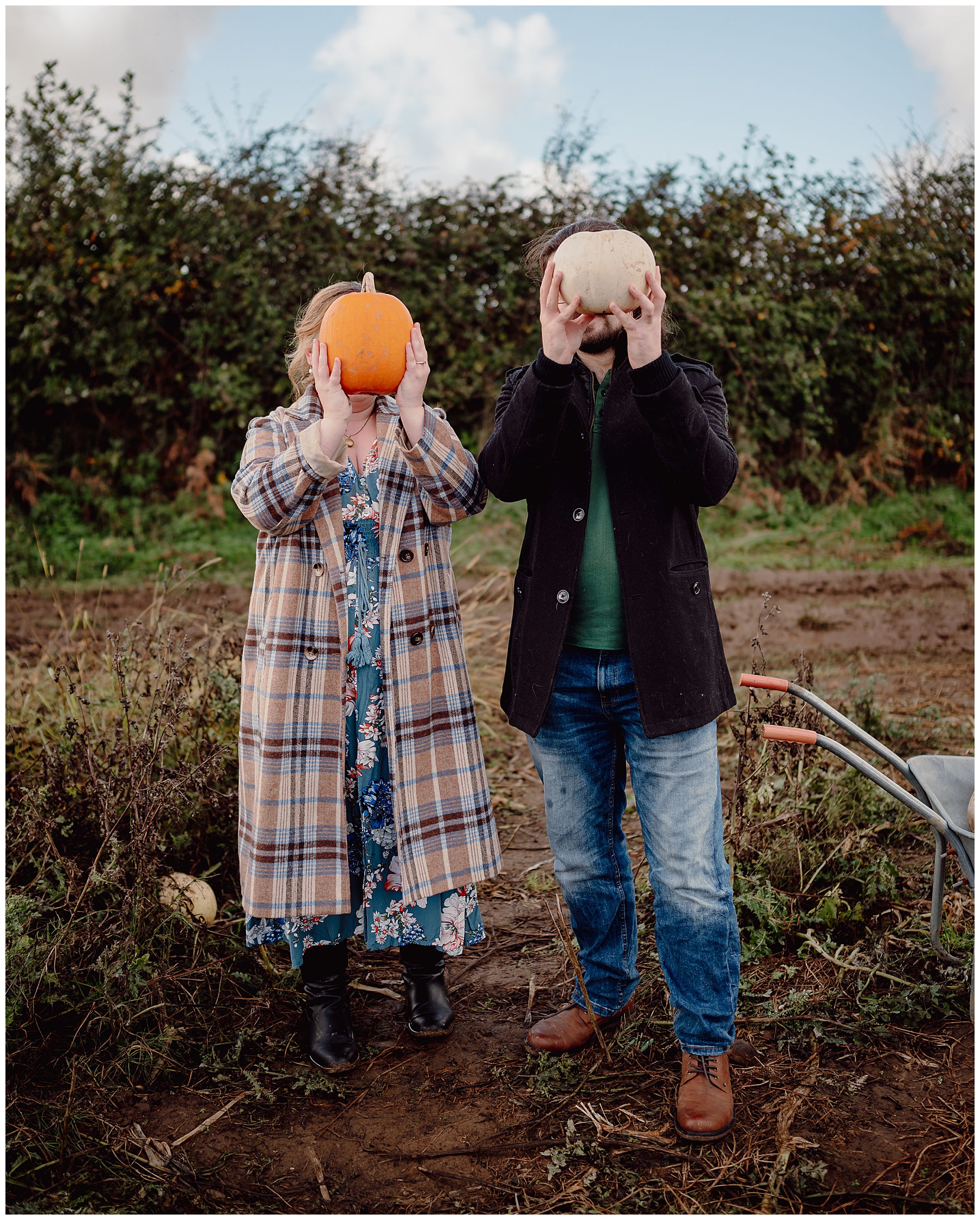 Engagement Photos at Gower Pumpkin Farm