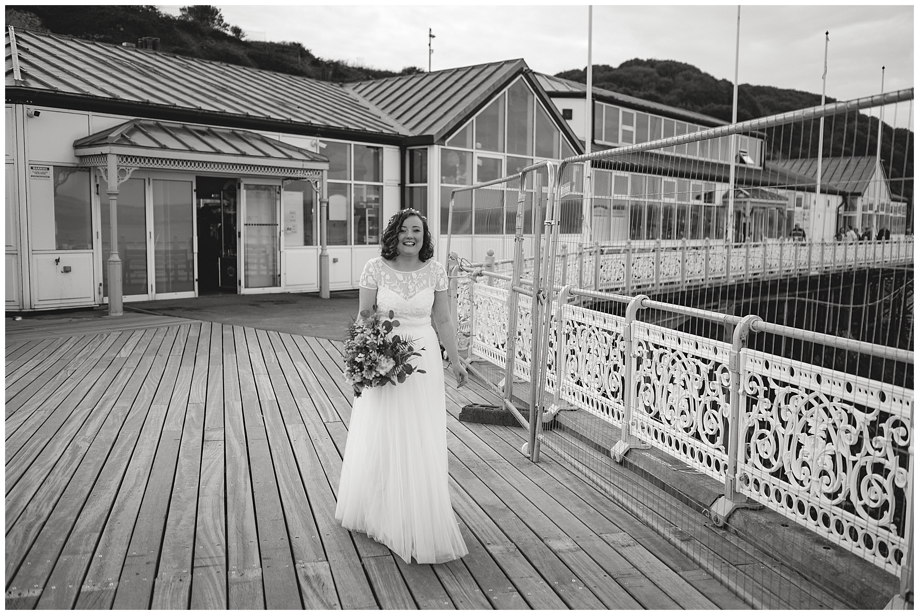 Bride on Mumbles Pier