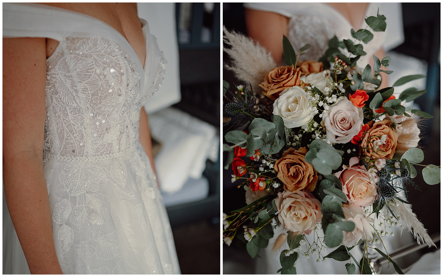 Wedding Dress & Flowers