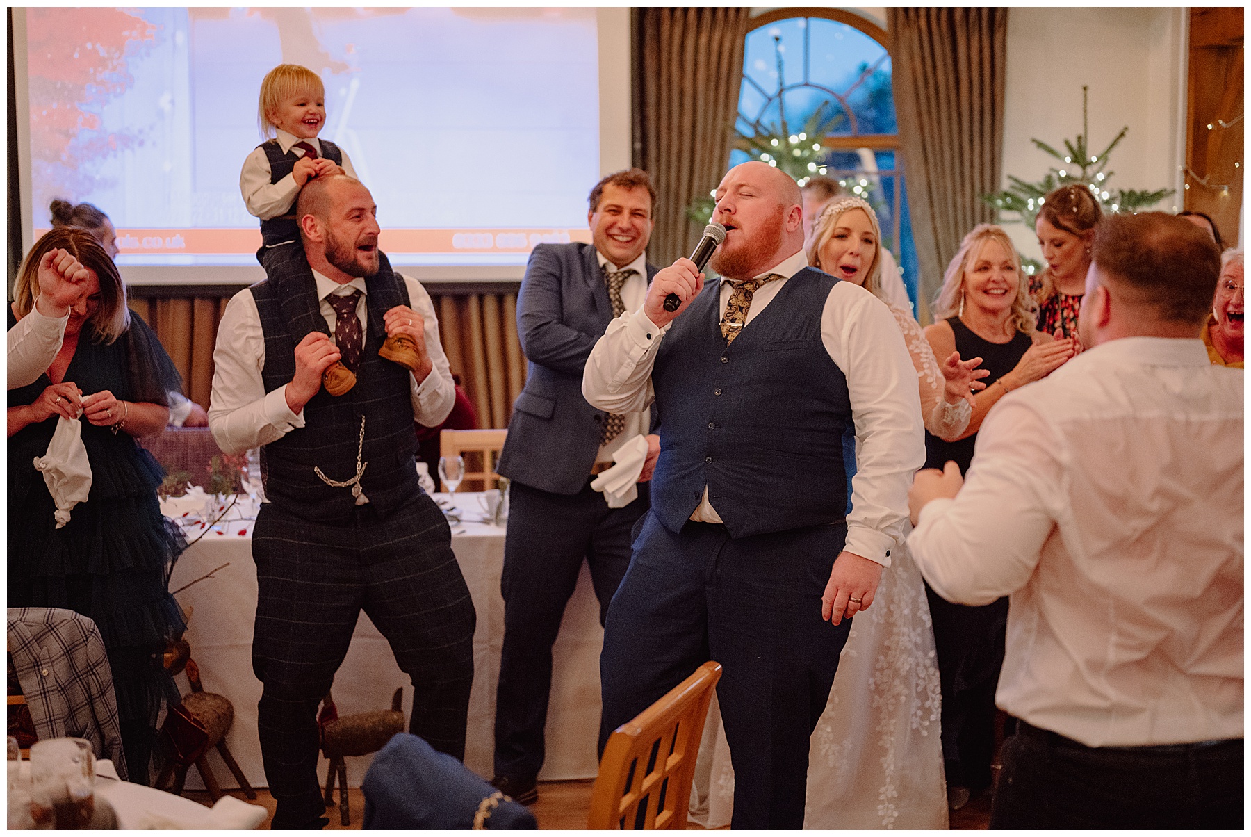 Singing Waiter at South Wales Wedding