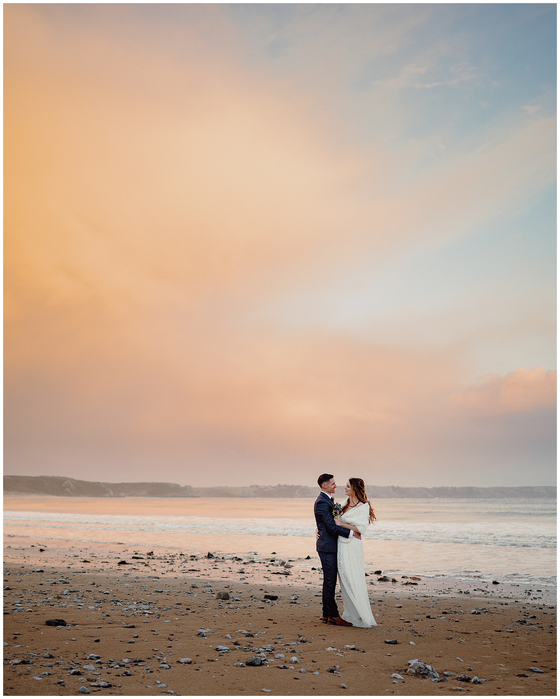 Wedding Sunset Photos at Oxwich Bay