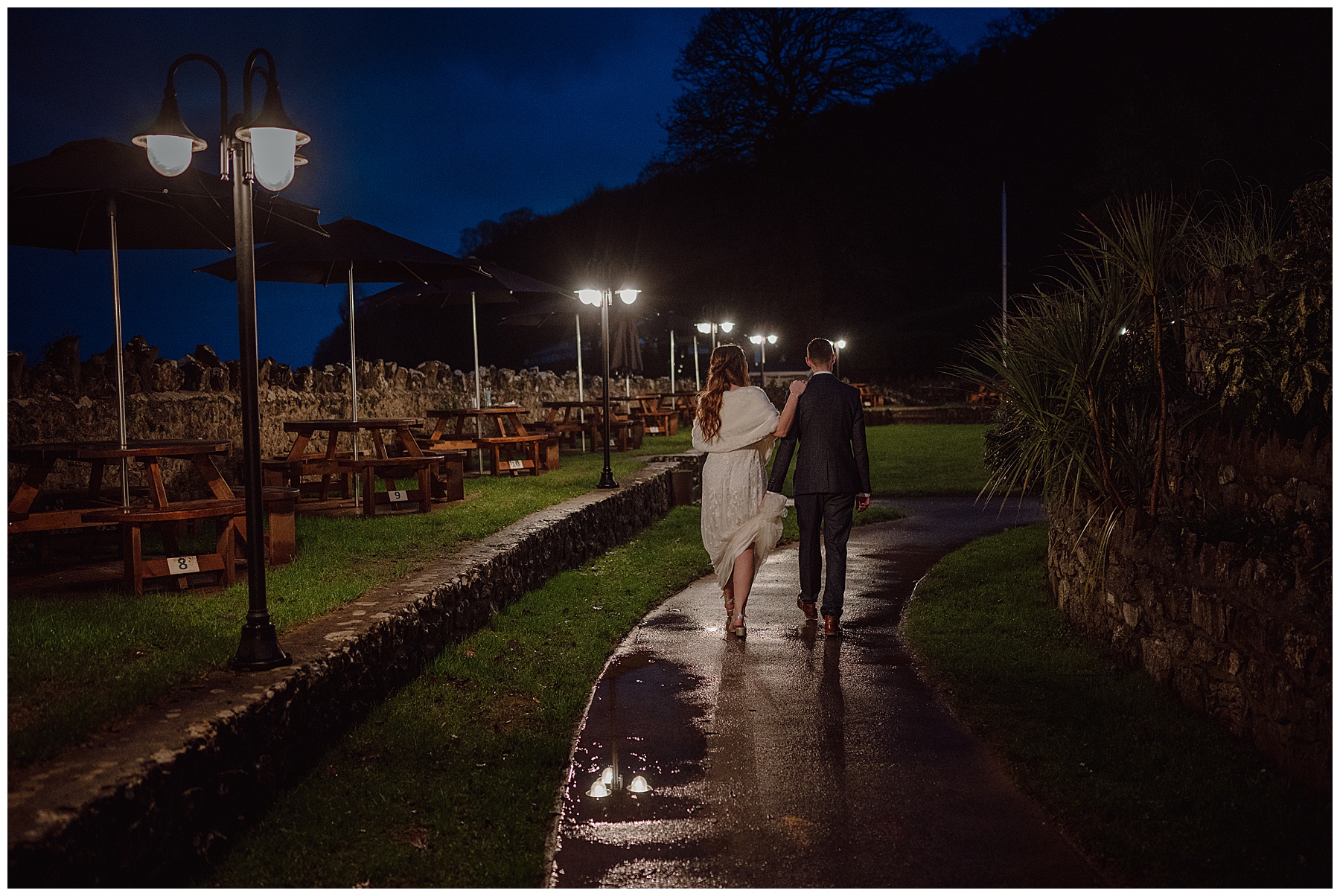 Night Photography at Oxwich Wedding