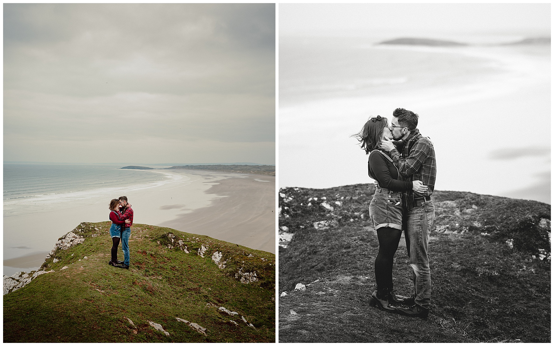 Engagement Photos at Rhossili, Gower