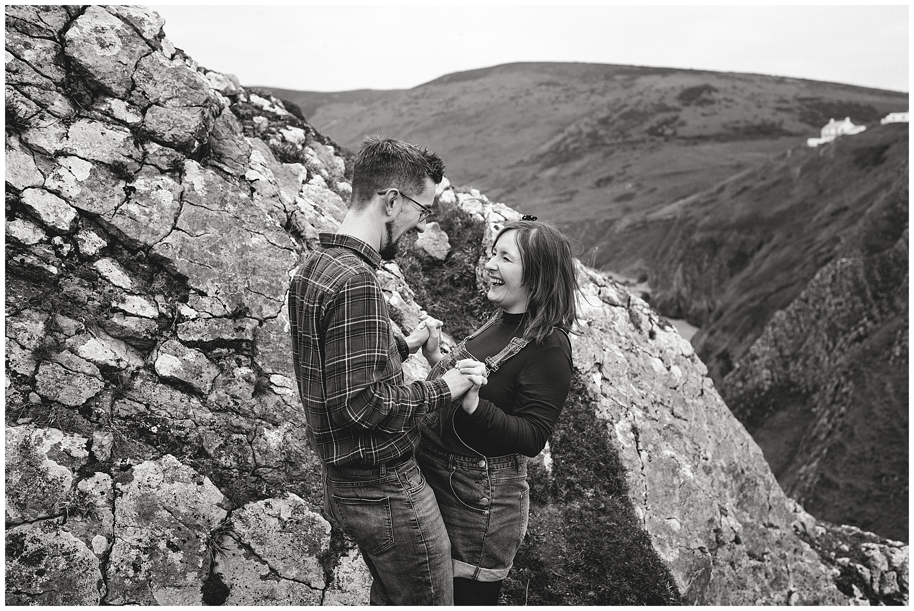 Relaxed Pre Wedding Photos at Rhossili, Gower