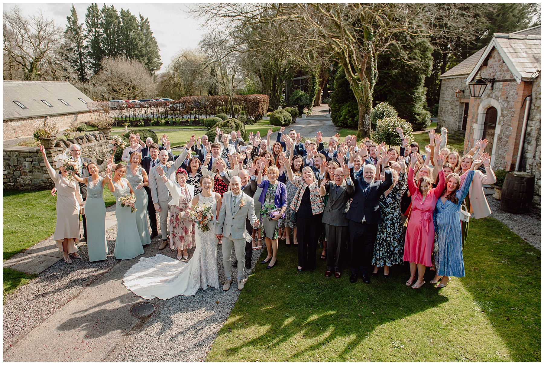 Wedding Guests at Pencoed House Cardiff
