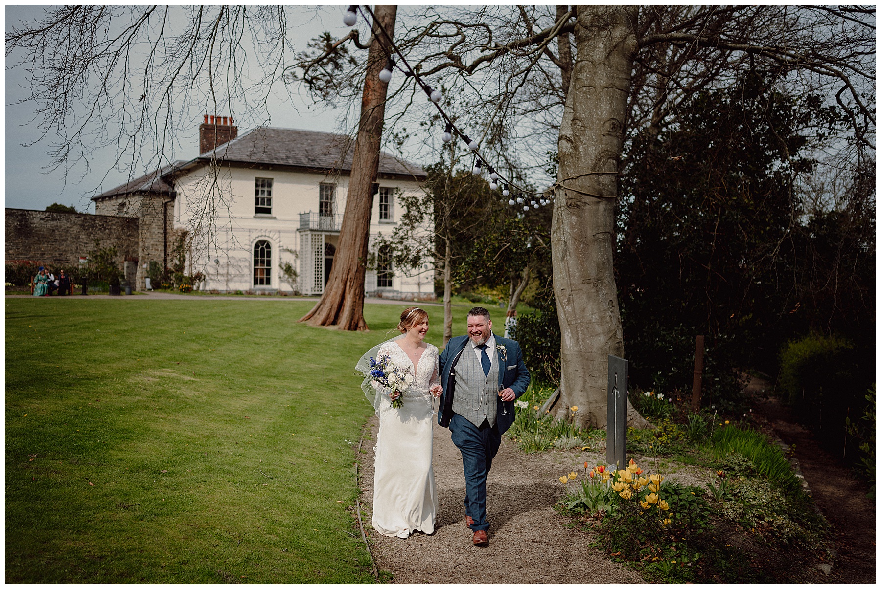 Wedding Photos of Bride & Groom, Cardigan Castle