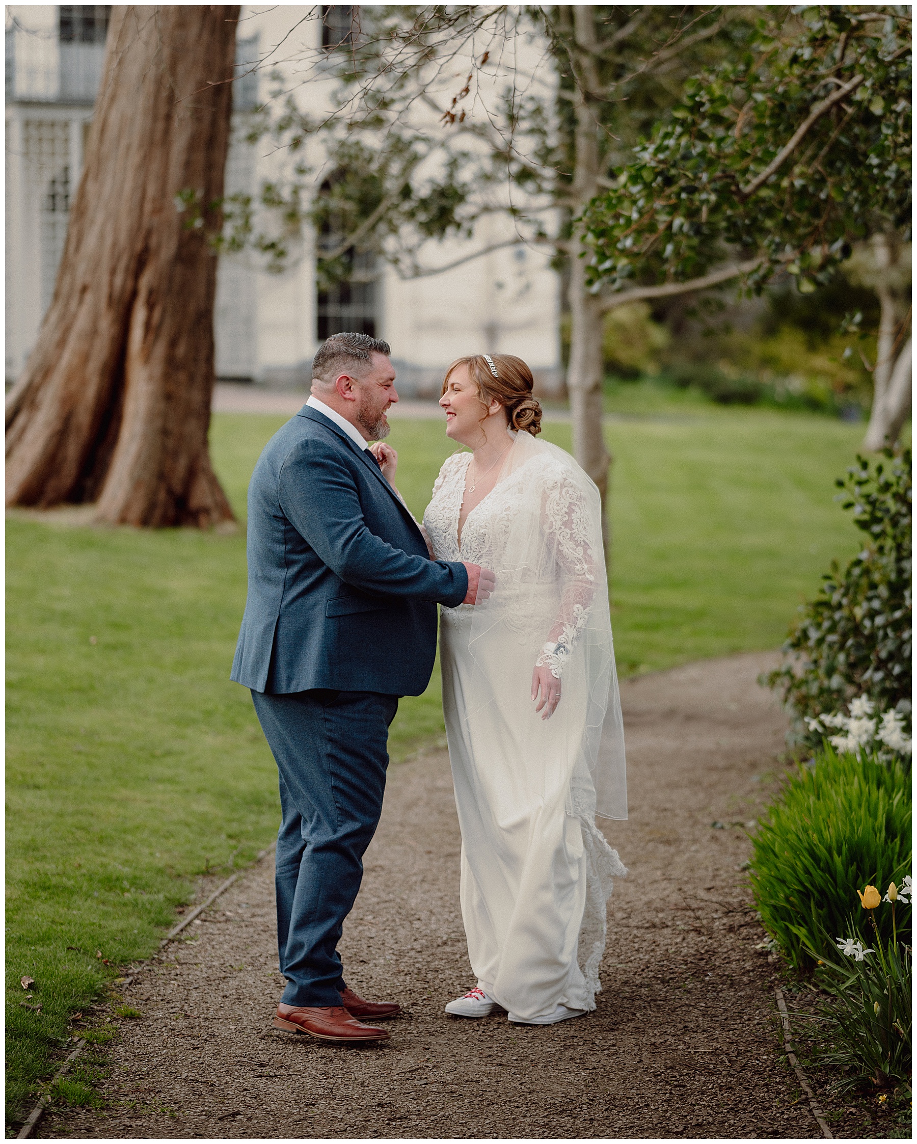 Wedding Photos in grounds at Cardigan Castle