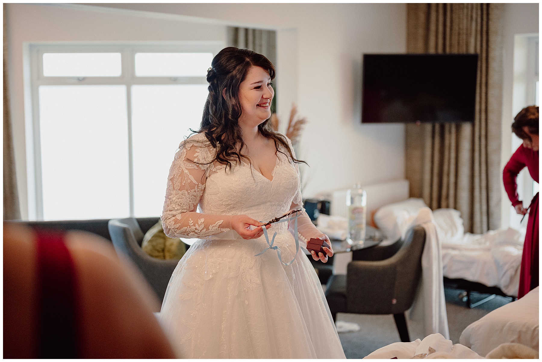 Bride at Cliff Hotel Cardigan