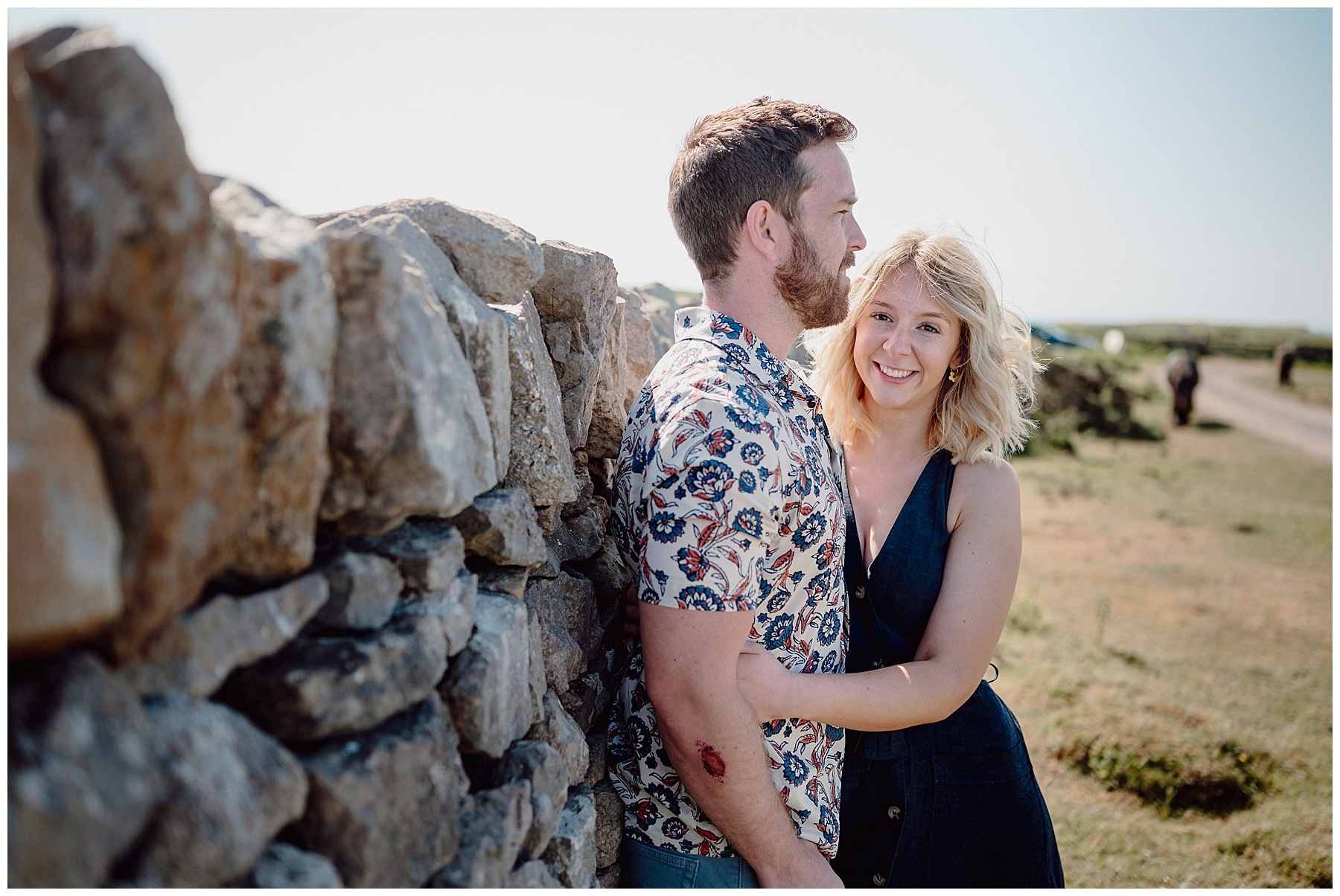 Engagement Photos at Rhossili Bay