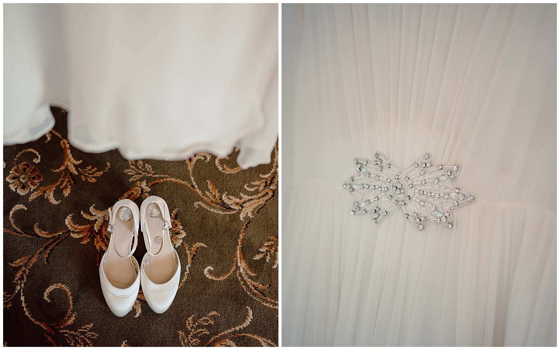 Wedding Dress and Wedding Shoes