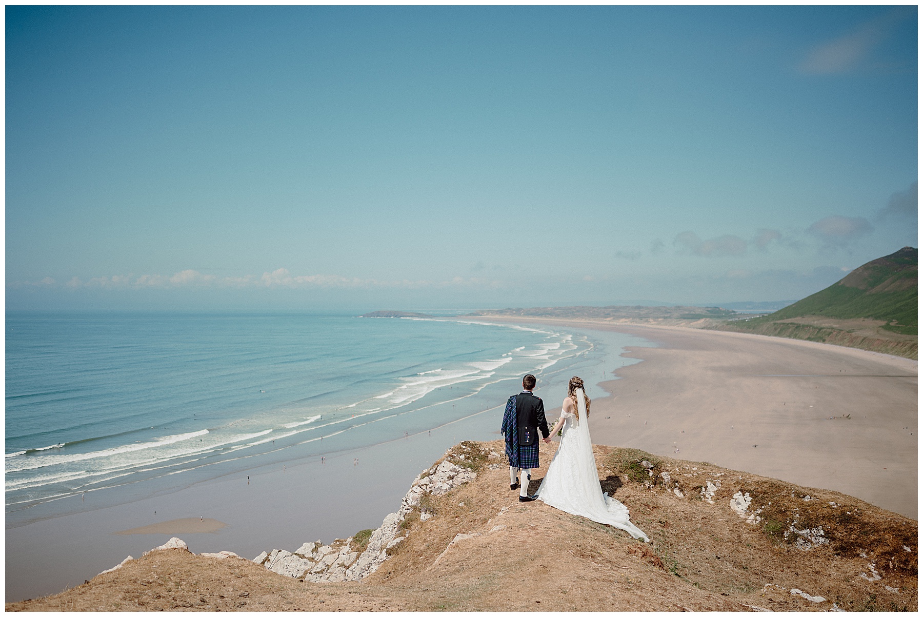 Wedding Photos at Rhossili Bay Gower