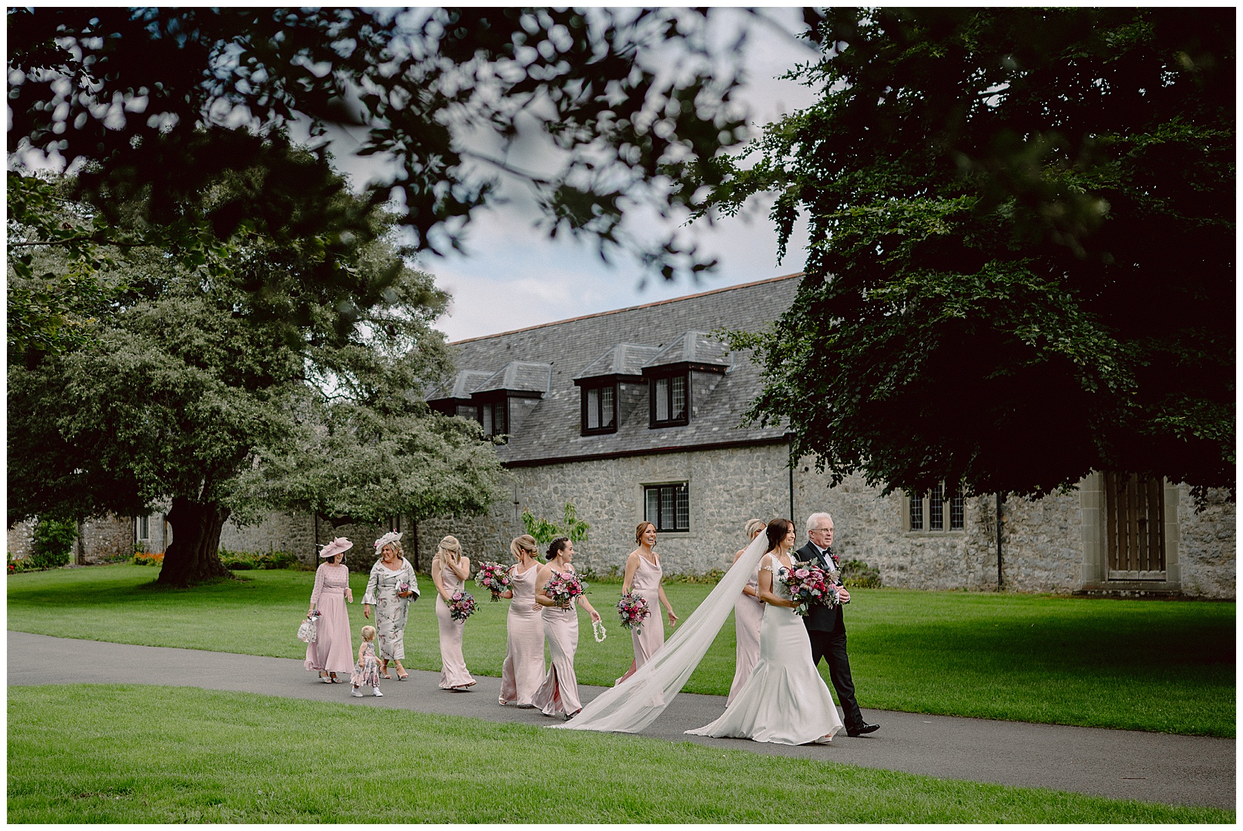 Bride Arriving at St Donat's Castle