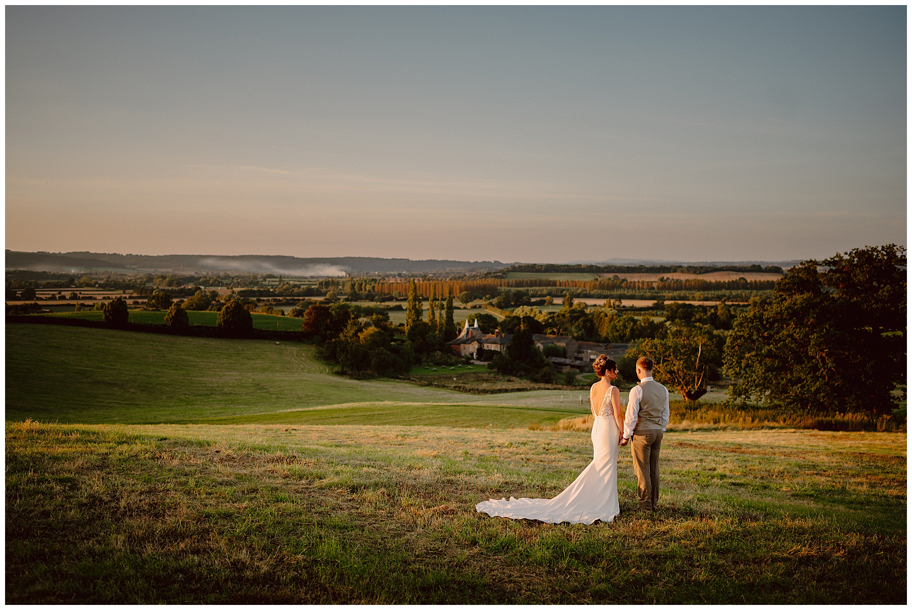 Bride & Groom Wedding Photos at Lyde Court Hereford