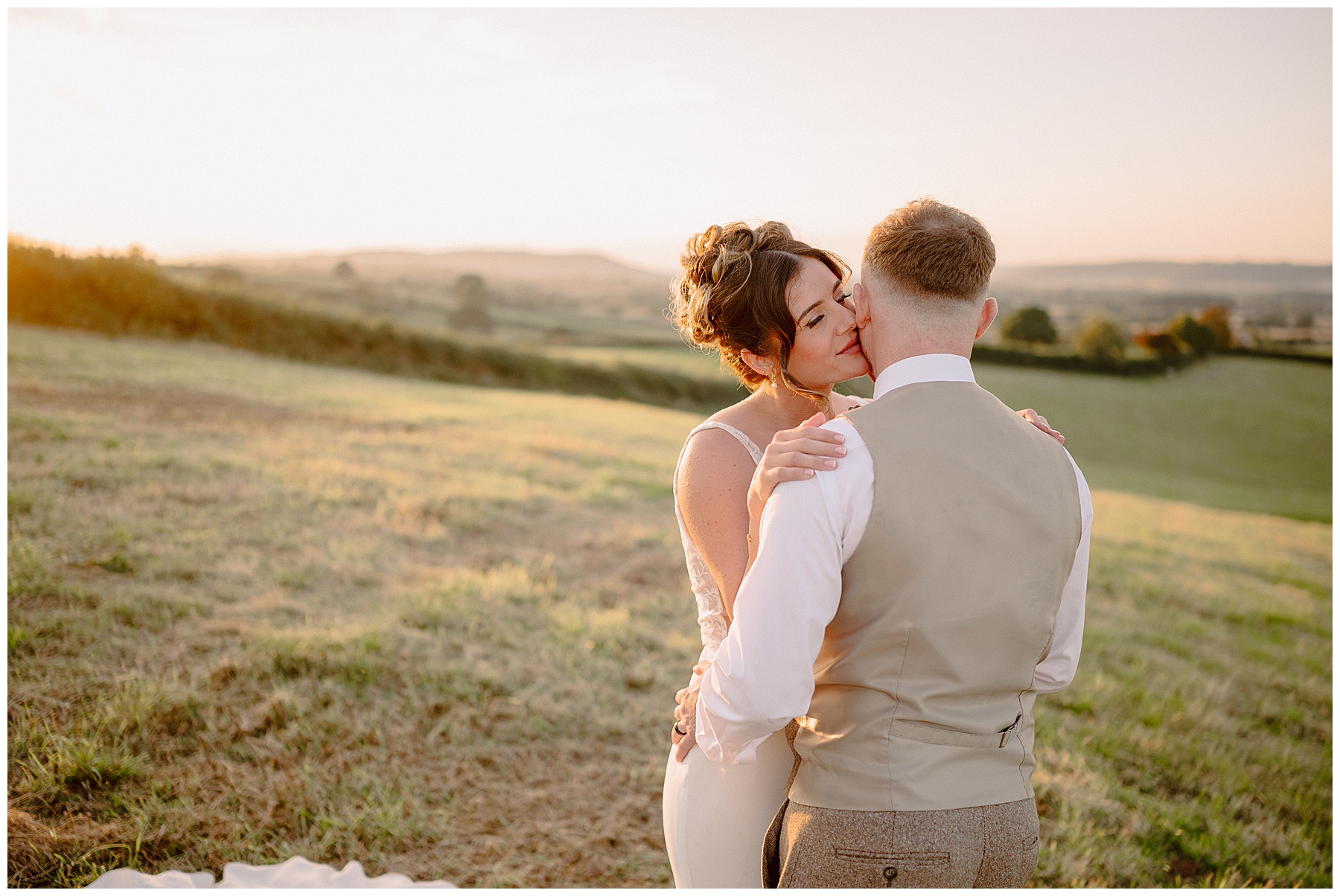 Bride & Groom Wedding Portraits at Lyde Court Hereford