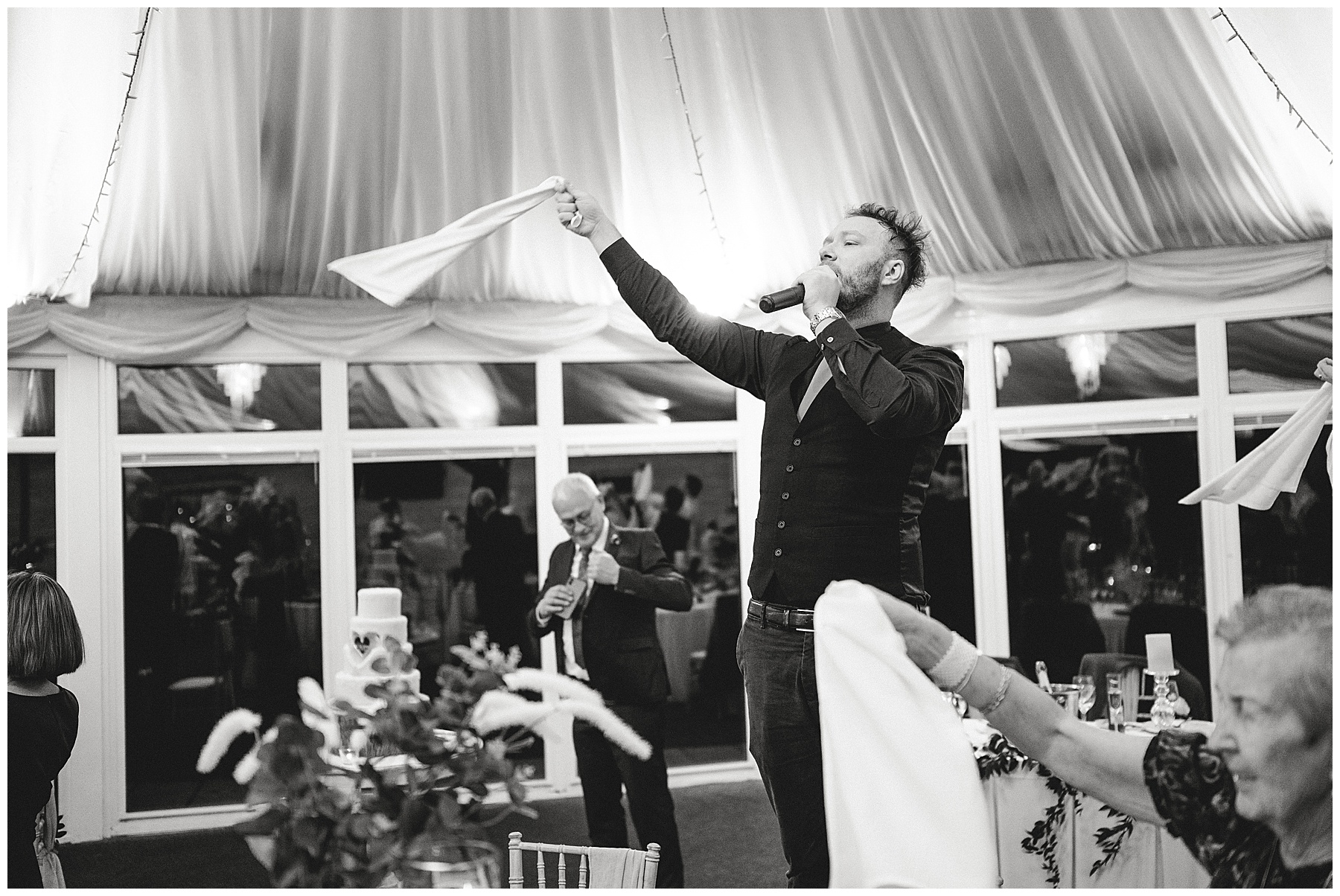 Oldwalls Wedding with Singing Waiter