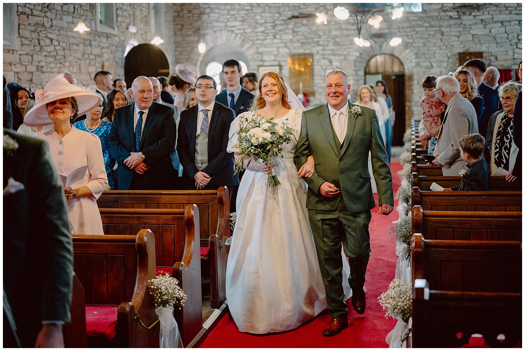 Wedding Ceremony at St Peter's Church Glasbury