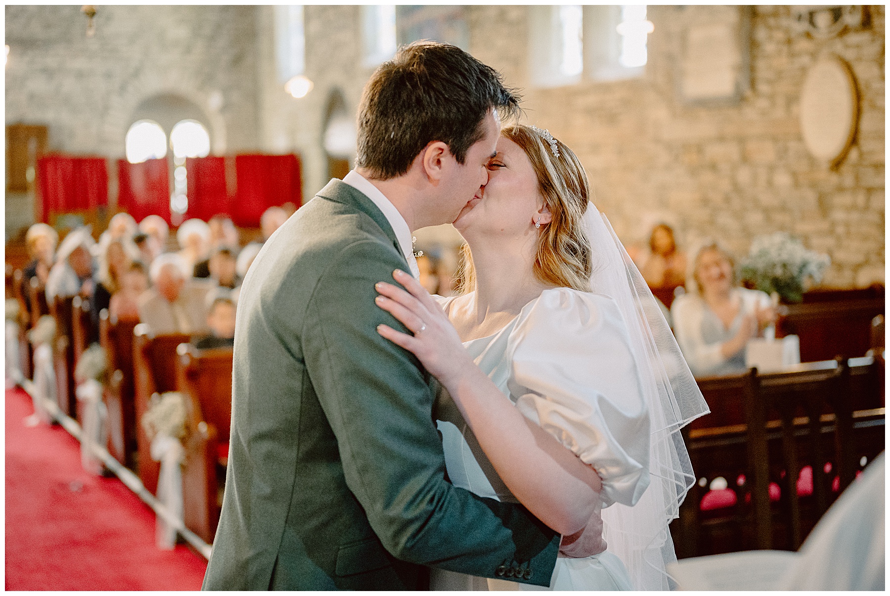 Wedding Ceremony at St Cynidr's Church Glasbury