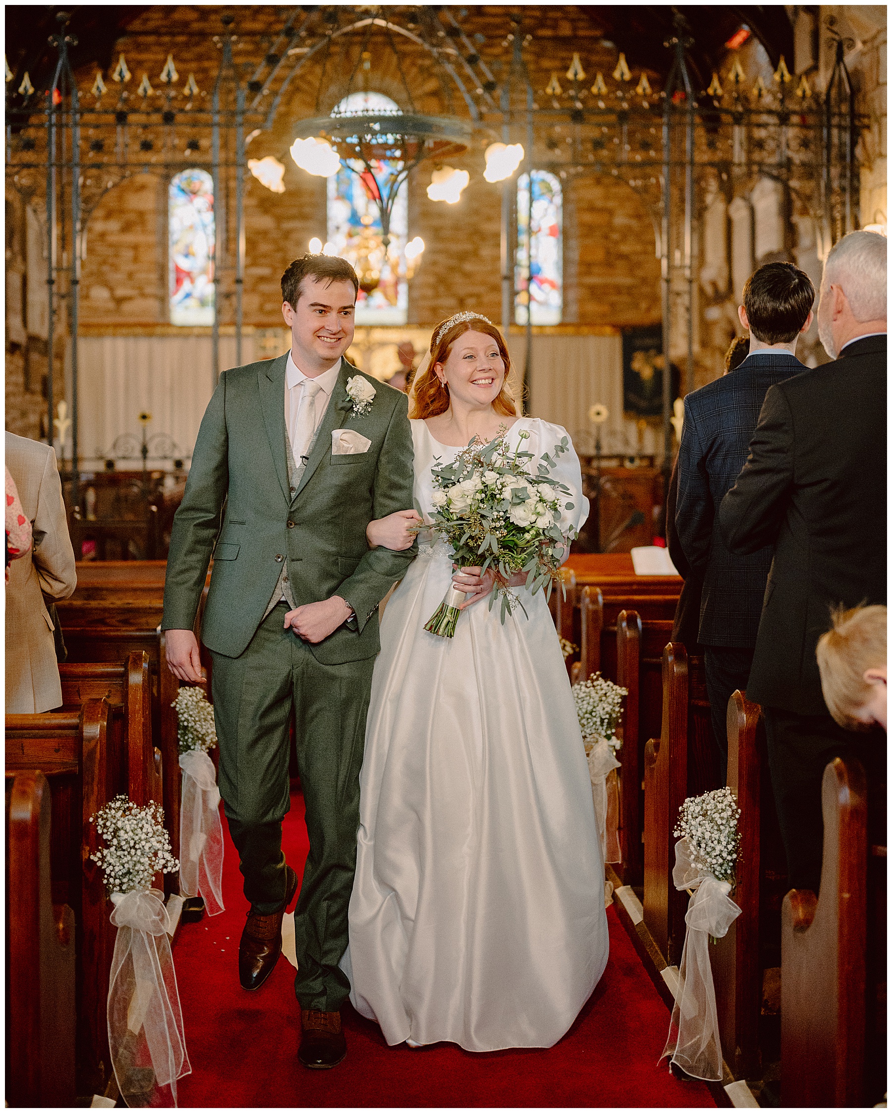 Wedding Service at St Cynidr's Church Glasbury