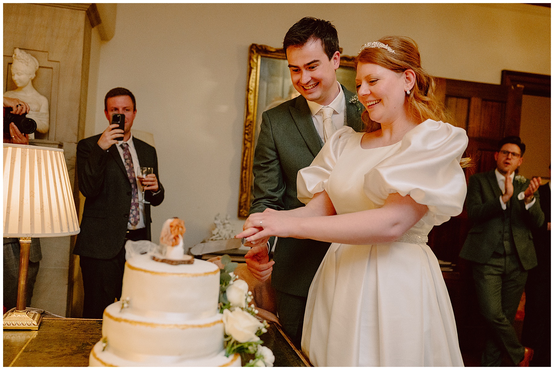 Wedding Guests Celebrate at Llangoed Hall Brecon